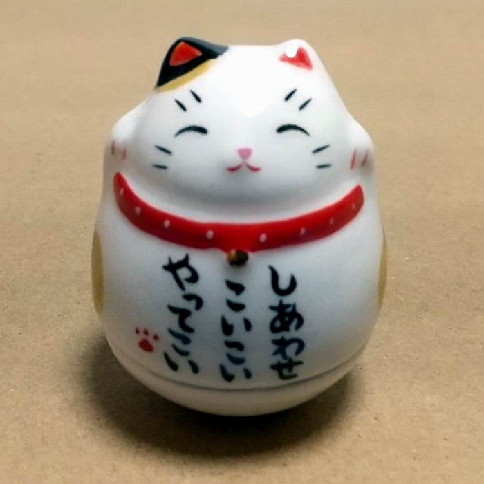 おきあがり招き猫 A 高さ：約5cm 雑貨 置き物 / [ 新品 ]