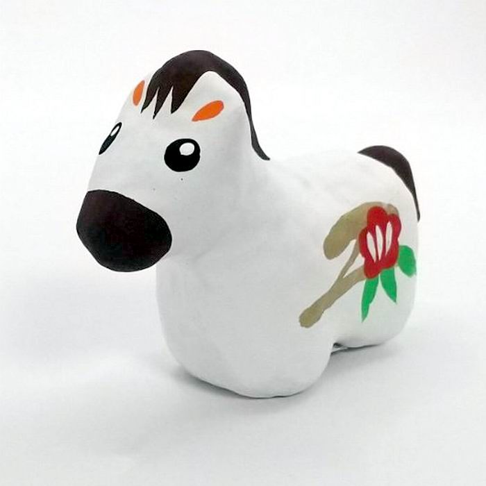 Rakuten - 【P10倍】 干支人形 午 (馬) 全高：6cm 日本製 雑貨 人形 置き物 / [ 新品 ]
