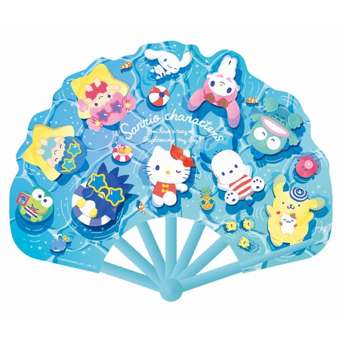 樂天商城 - キャラクタープラ扇子 サンリオキャラクターズ Sanrio 雑貨 日用品 / 伏見上野旭昇堂 [ 新品 ]