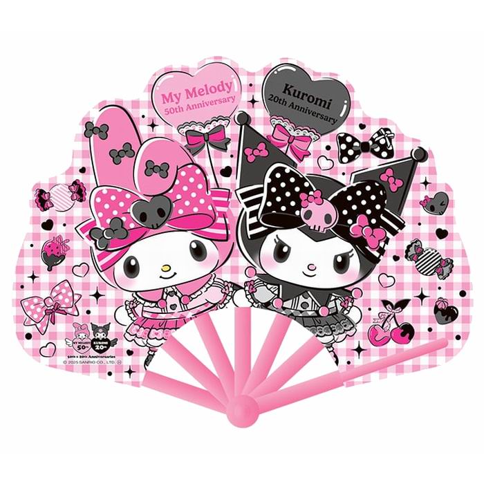 Rakuten - 【SS中 10%OFF】 キャラクタープラ扇子 マイメロディ＆クロミ Sanrio 雑貨 日用品 / 伏見上野旭昇堂 [ 新品 ]