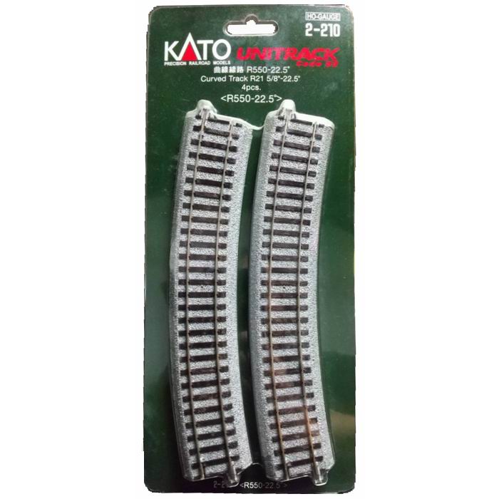 樂天商城 - ユニトラック 曲線線路　R550−22．5 2-210 HOゲージ 鉄道模型 / KATO カトー [ 新品 ]