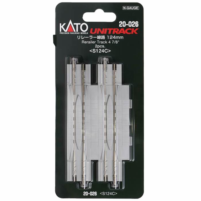樂天商城 - ユニトラック リレーラー線路124mm(2本入) 20-026 Nゲージ 鉄道模型 / KATO カトー [ 新品 ]