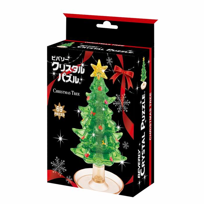 クリスタルパズル クリスマスツリー 69ピース 立体パズル / ビバリー 