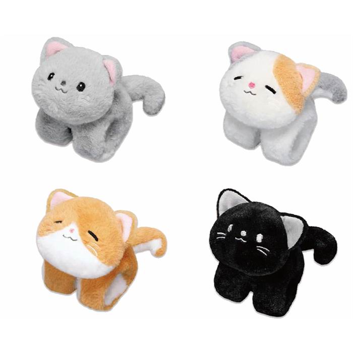 Rakuten - ぱっちんぎゅっ！ だっこねこ 全4種セット ぱっちんバンドのふわふわ手足 ぬいぐるみ / オンダ [ 新品 ]