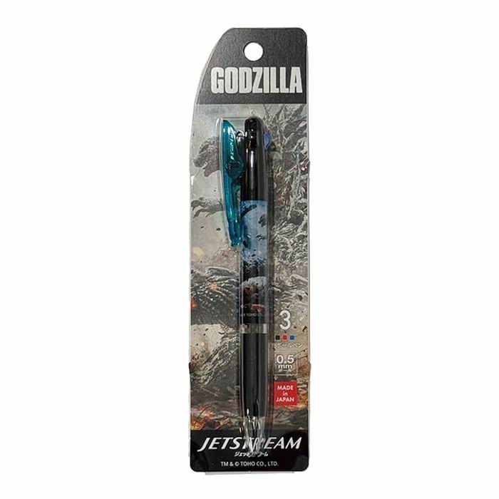 樂天商城 - ゴジラ (2023) ジェットストリーム3C (B) ボールペン 長さ：約14cm 文房具 文具 雑貨 / 東宝 [ 新品 ]