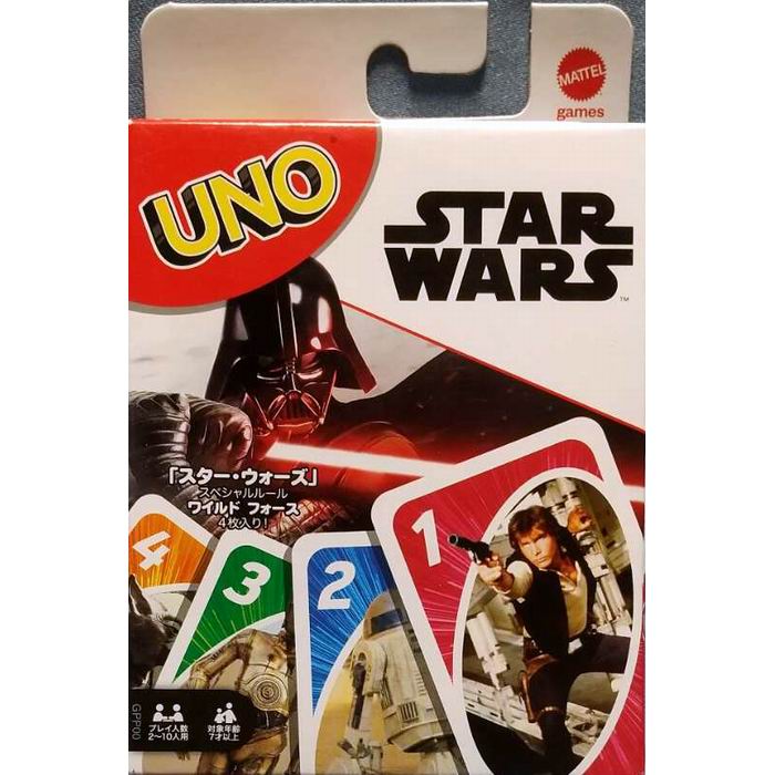 UNO スター・ウォーズ スペシャルルール「ワイルド フォース」4枚入り！ 雑貨 マテル 