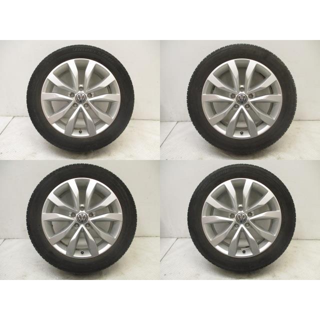 2012年 VW ザ ビートル DBA-16CBZ 純正アルミホイール4本セット 17インチ 7JJ 5穴 215/55R17 191275 4595