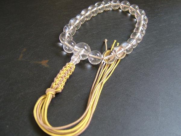 極上 水晶　迫力の20玉片手　男性用