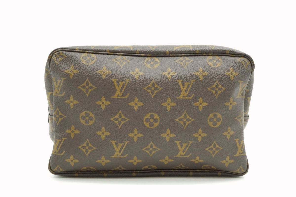 クラッチバッグ ルイ ヴィトン トゥルース・トワレット26 モノグラム ポーチ バッグ PVCレザー 茶 ブラウン Louis Vuitton 8428h2