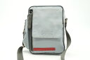 プラダ スポーツ ショルダーバッグ ポシェット 4VA337 ロゴ Unisex メンズ ポリエステル 灰色 グレー PRADA SPORT 1947h