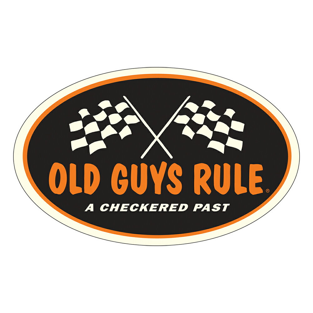 ステッカー ■OLD GUYS RULE■ オールドガイズ ルール CHECKERED PAST ステッカー 128×80