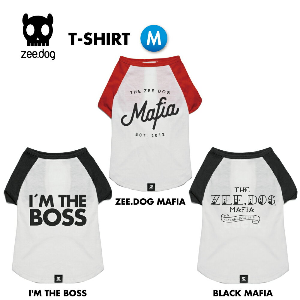 【zee.dog official web store】 Tシャツ Mサイズ 犬 アパレル ラグラン ドッグウェア おしゃれ あす楽