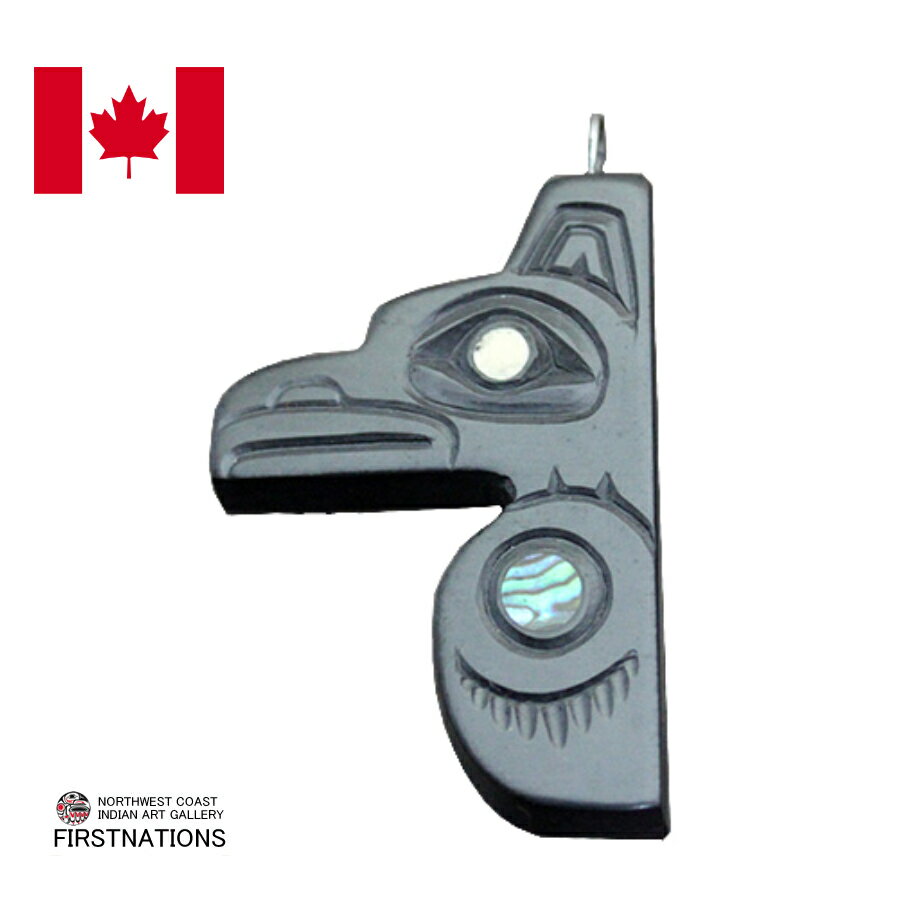 カナダ インディアン ジュエリー アージライト ペンダント 先住民 ネイティブ HAIDA ハイダ 部族 shirl..