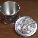 lCeBu Mtg{bNX Ji_ Z CfBA BOMA ROUND SALMON T[ PEWTER BOX T[ 