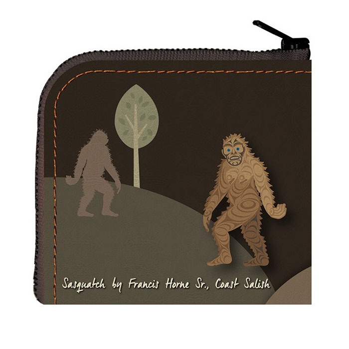 コインケース 財布 小物入れ カナダ 先住民 ネイティブ インディアン Sasquatch