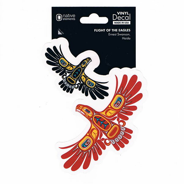 デカール 透明 シール ステッカ イーグル カナダ 先住民 インディアン 雑貨 DECAL FRIGHT OF THE Eagle イーグル 鷲