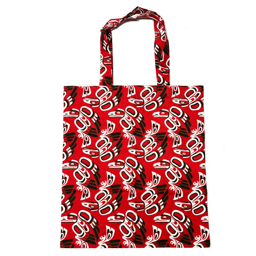 Rakuten - エコバッグ コットン100％ トートバッグ 袋 カナダ 先住民 ネイティブ インディアン Karen Francis Raven Cotton Shopping Bag レイブン