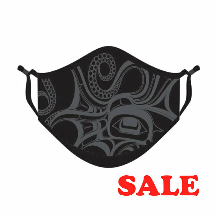 布マスク 4層フェイスマスク インディアン柄 洗濯・再利用可能 Octopus