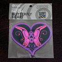 ネイティブ柄 ワッペン カナダ 先住民 インディアン 雑貨 BUTTERFLY HEART 蝶