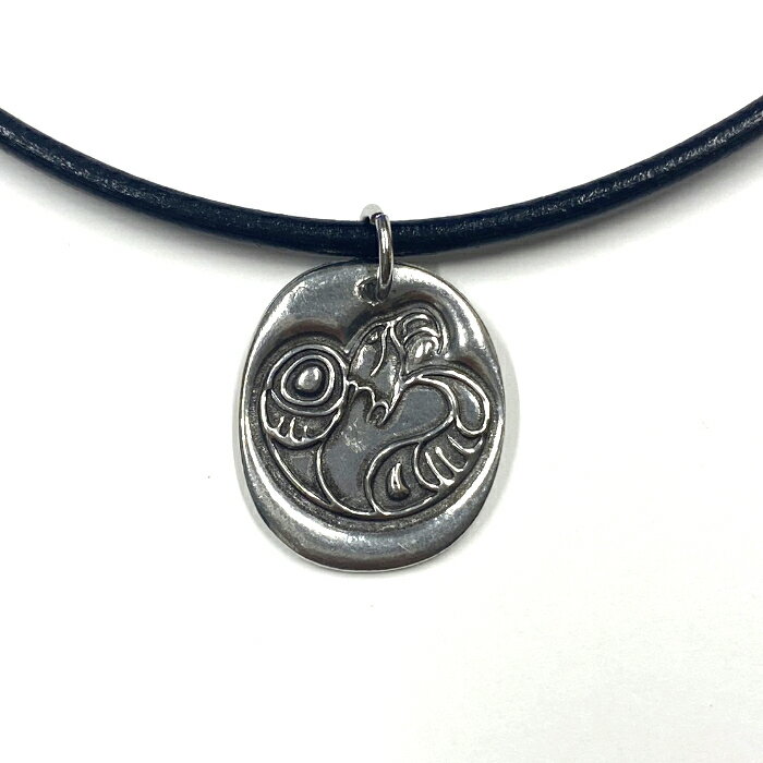 穴あけ＋丸カン付　ポケット スピリット コイン お守り カナダ 先住民 ネイティブ インディアン ピューター製 Eagle イーグル 鷲 CIRCLE 鷲 COURAGE 勇気・度胸ペンダント キーホルダー