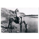 ネイティブ ポストカード 写真 カナダ 先住民 インディアン 雑貨 [ BLACK FOOT CHIEF AT BOW RIVER ]