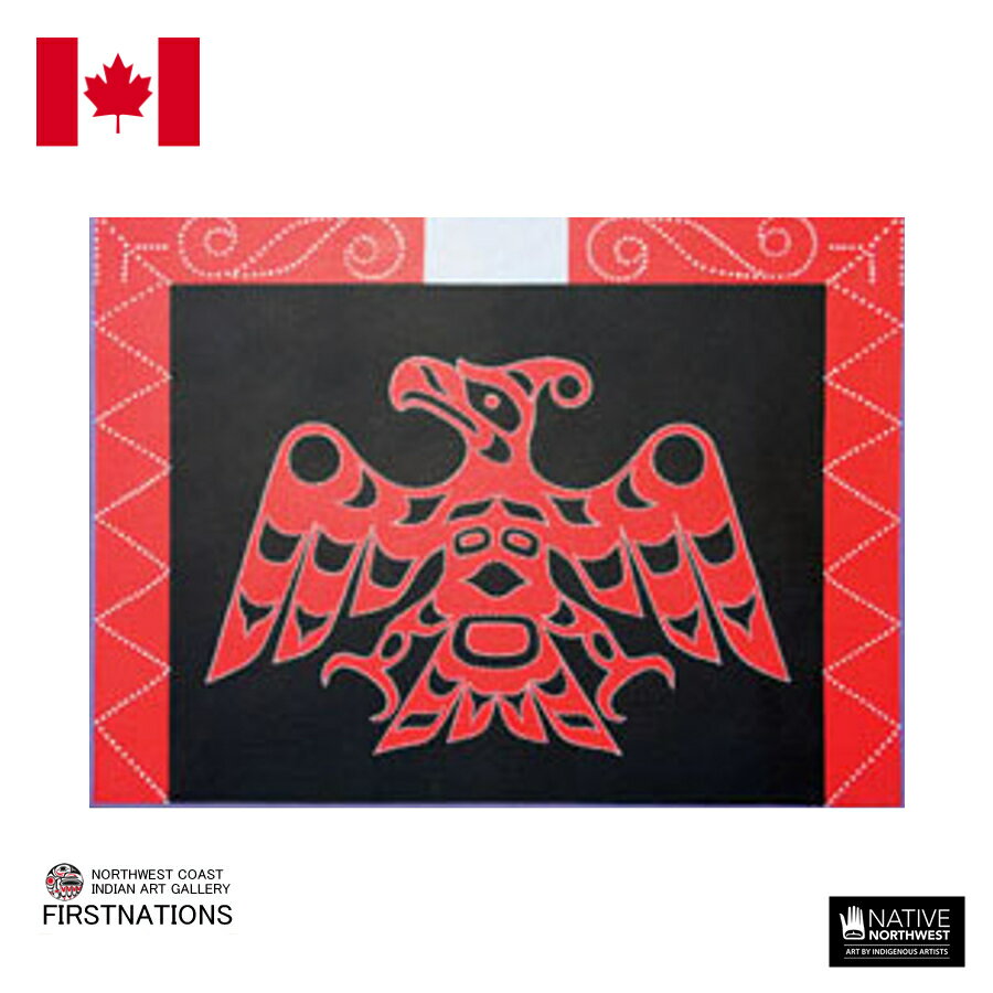 ポストカード ネイティブアート イラスト デザイン カナダ 先住民 インディアン 雑貨 THUNDERBIRD サンダーバード