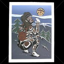 アート シルクスクリーン 絵 画 カナダ 先住民 ネイティブ インディアン 限定エディション 115/145 TSONOQUA 1