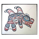 アート シルクスクリーン 絵 画 カナダ 先住民 ネイティブ インディアン 限定エディション 126/200 KITASOO DOUBLE-FINNED WHA...