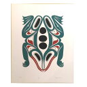アート シルクスクリーン 絵 画 カナダ 先住民 ネイティブ インディアン 限定エディション 176/180 FROG カエル