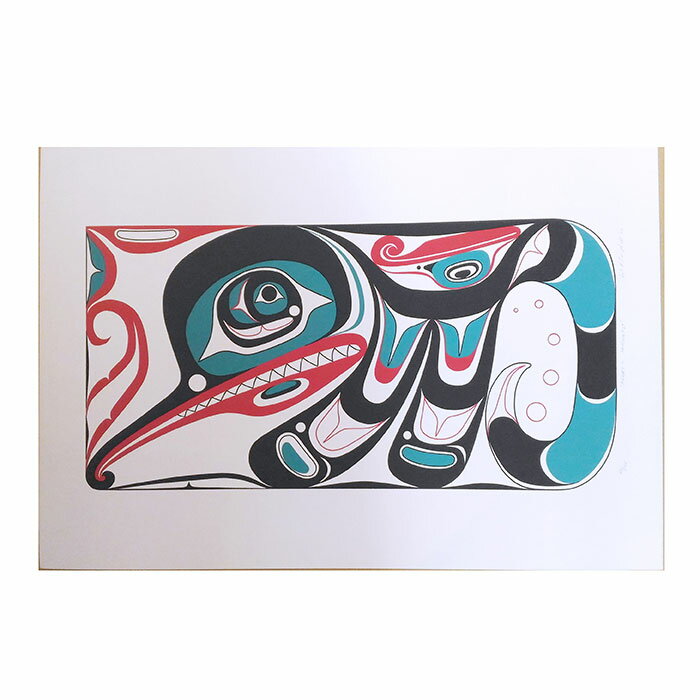 アート シルクスクリーン 絵 画 カナダ 先住民 ネイティブ インディアン 限定エディション 49/100 HENRY'S DRAGONFLY