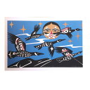 アート シルクスクリーン 絵 画 カナダ 先住民 ネイティブ インディアン 限定エディション 145/200 CANADA GREESE