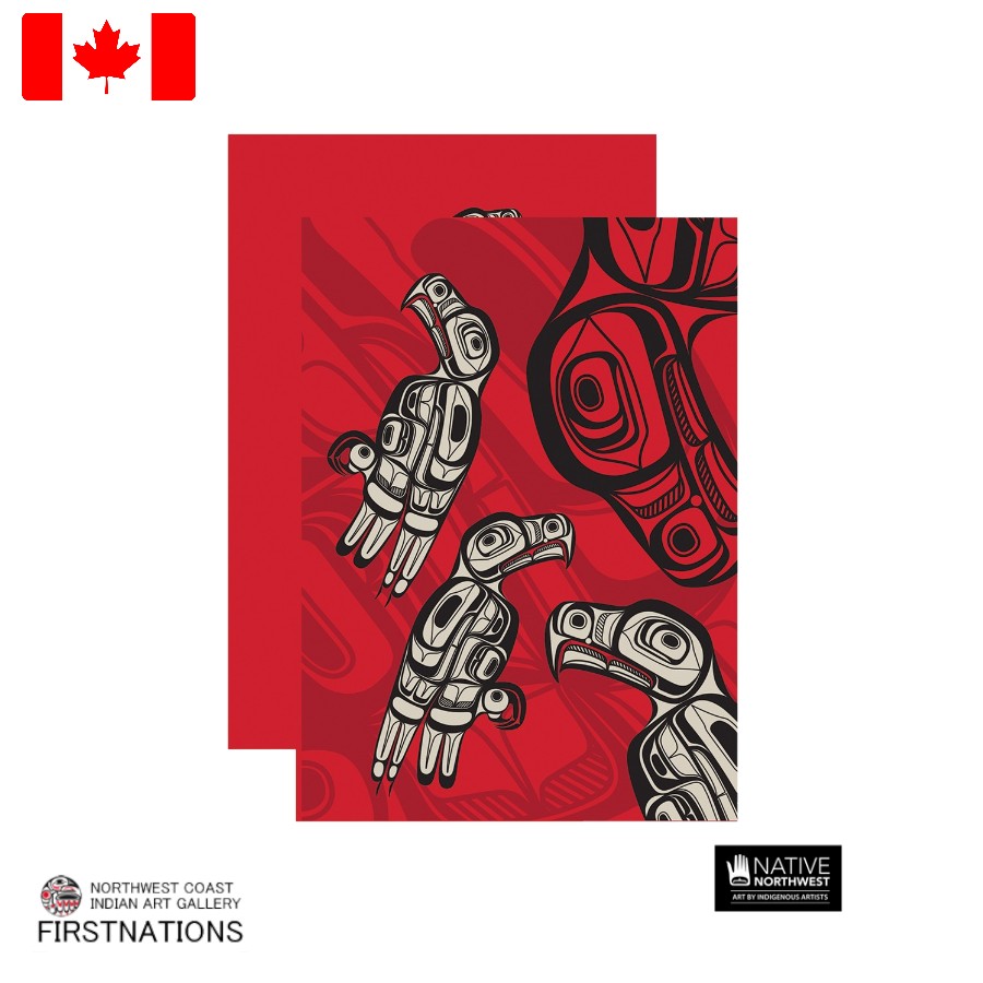 Rakuten - ミニ ノート 自由帳 カナダ 先住民 ネイティブ インディアン 雑貨 Eagle 鷲