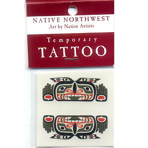 カナダお土産専門店CanadianSpiritのTATTOO 刺青 タトゥ シール カナダ 先住民 ネイティブ インディアン柄 CEDER-MAN シダーマン｜アングル2