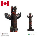 トーテムポール TOTEM POLE レプリカ カナダ 先住民 ネイティブ インディアン BOMA製 Thunderbird-BEAR ベアー 熊-Woman 22cm