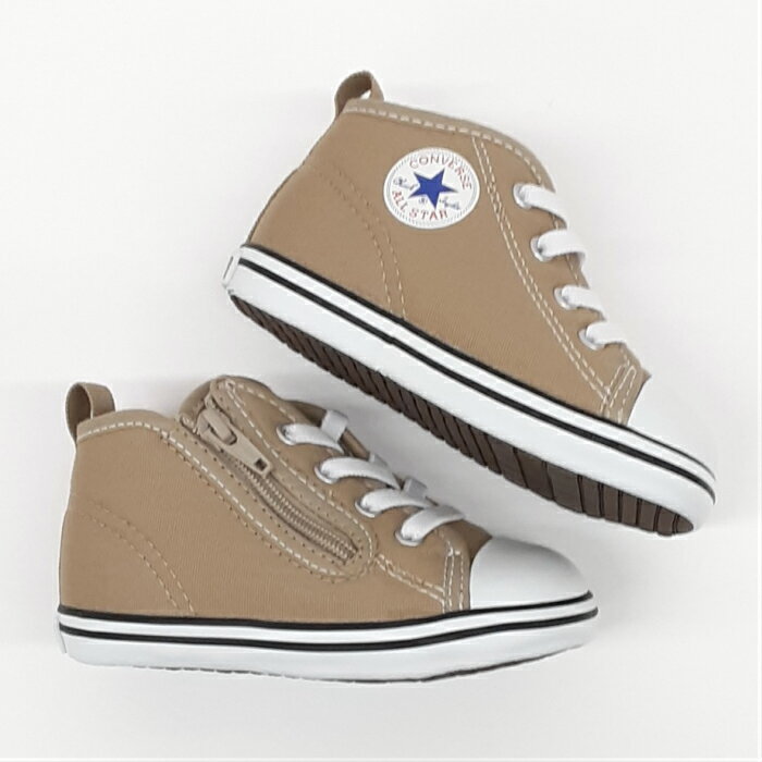 コンバース ベビー オールスター N カラーズ ジップCONVERSE BABY ALL STAR N COLORS Zベージュ送料無料キッズ スニーカー 1歳児 幼児 子供 ファスナー チャック