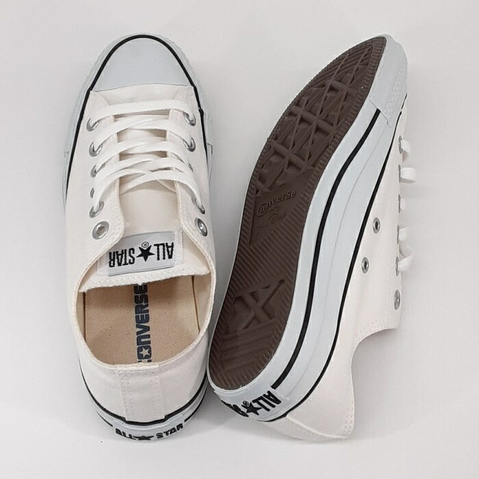 コンバース キャンバス オールスター カラーズ オックスCONVERSE ALL STAR COLORS OXレディース スニーカーホワイト/ブラック 白 黒ライン【送料無料】