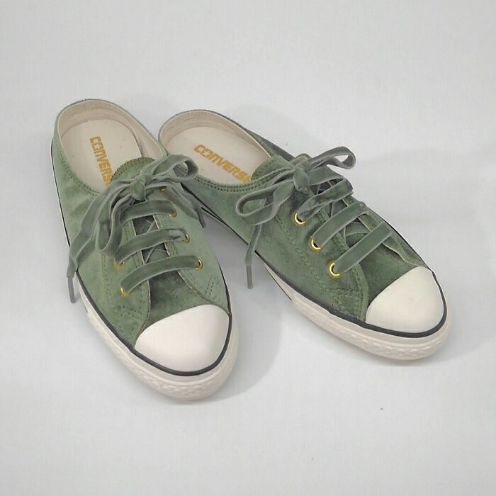 CONVERSE ALLSTAR S VELVET MULE OXコンバース　オールスター　S　ベルベット　ミュール　オックスカーキ