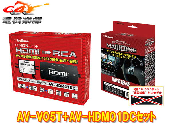 【取寄商品】BullconマジコネAV-V05T+AV-HDM01DCハリアー80系ディスプレイオーディオ用HDMI入力追加VTRハーネスセット 1