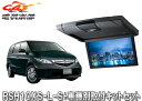 【取寄商品】アルパインRSH10XS-L-S+KTX-H213K薄型設計10.1型リアビジョン+エリシオン用取付キットセット(2)