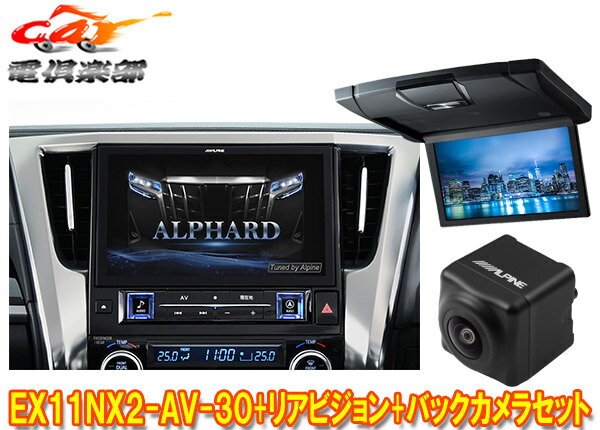 【受注生産】アルパインEX11NX2-AV-30+RSH10XS-L-Bアルファード/ヴェルファイア(30系H27/1～R1/12)専用ビッグX+モニター+バックカメラSET