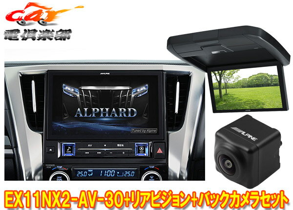 【受注生産】アルパインEX11NX2-AV-30+RXH12X2-L-Bアルファード/ヴェルファイア(30系H27/1～R1/12)専用ビッグX+モニター+バックカメラSET