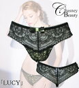 Chasney Beauty チェスニービューティー タンガ Tバック レディース S M L LUCY ルーシー ブラック/イエロー きれいな透け感 CB30...