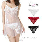 BonRevaire ボンレヴェール 281201 Tバック M L ホワイト/レッド/ブラック bon REVEC レベック レース