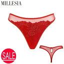 MILLESIA ミレジア Tバック タンガ M レッド レディース 6488DP 1