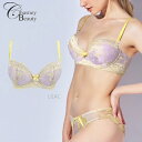 Chasney Beauty チェスニービューティー 3/4カップ ブラジャー ウェイクアップブラ LILAC カップの上部がパカパカ浮かない 乳間が狭くぷっくりと丸いバストをメイク サイドボーンが入っていないのでぴったりフィット CB3100/151A