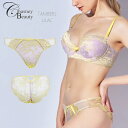 Chasney Beauty チェスニービューティー ショーツ ビキニ S M L レデース LILAC きれいな透け感 CB3100/12A パープル×イエロ...