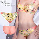 Chasney Beauty チェスニービューティー ビキニ ショーツ レディース FLORA フローラ S M L 春らしい上品な色合い CB3173/12