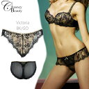 Chasney Beauty チェスニービューティー ビキニ ショーツ S ブラック/ゴールド Victoria ヴィクトリア CB823/42 レース セクシ...