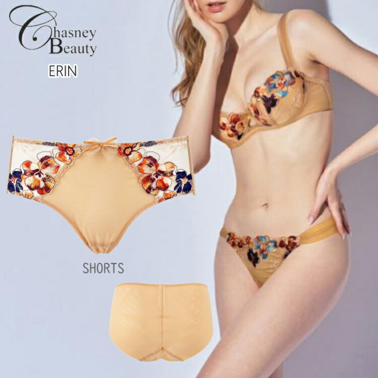 Chasney Beauty チェスニービューティー ショーツ レディース ERIN PEONY S M L ボクサーショーツ ボックスショーツ ヒップハングシ...