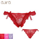 タンガ ショーツ レディース 下着 セクシー かわいい 総レース りぼん FT-4890 M レディース ajara アジャラ